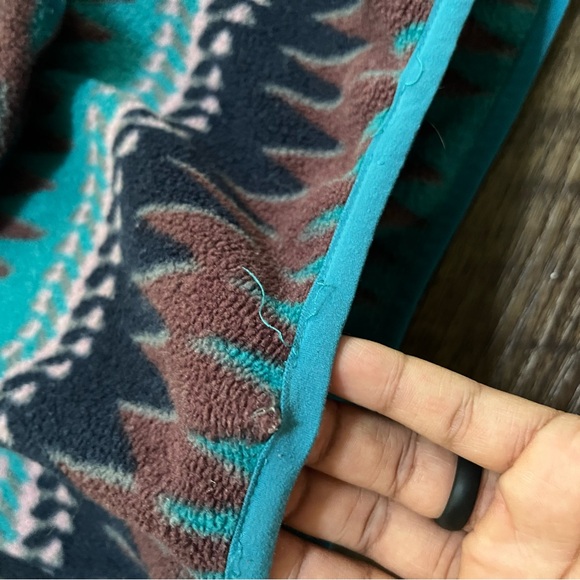 Patagonia Synchilla snap T laughing waters Aztec brown fleece pullover M read - Picture 6 of 16